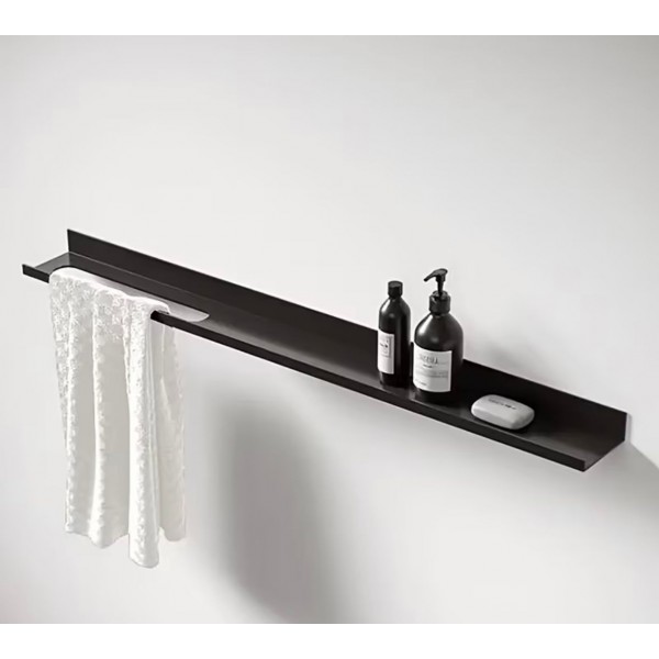 Suport prosoape, negru, 50x9x3.5cm