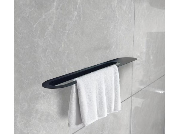 Suport prosoape, negru, 50x10x2, 5cm