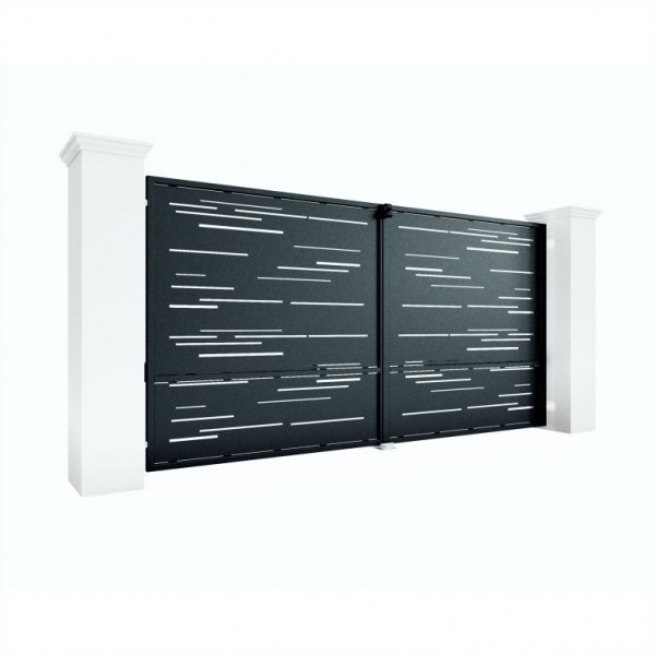 Porti metalice tabla decupata model liniar 450x180cm