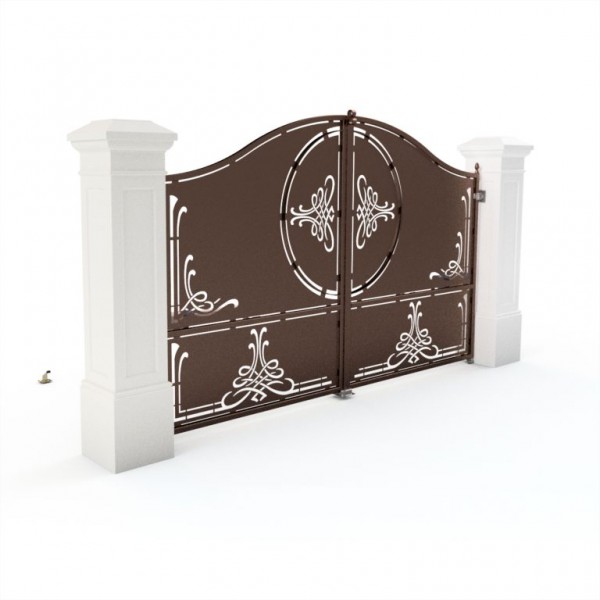Porti metalice tabla decupata model lira 450x200 cm