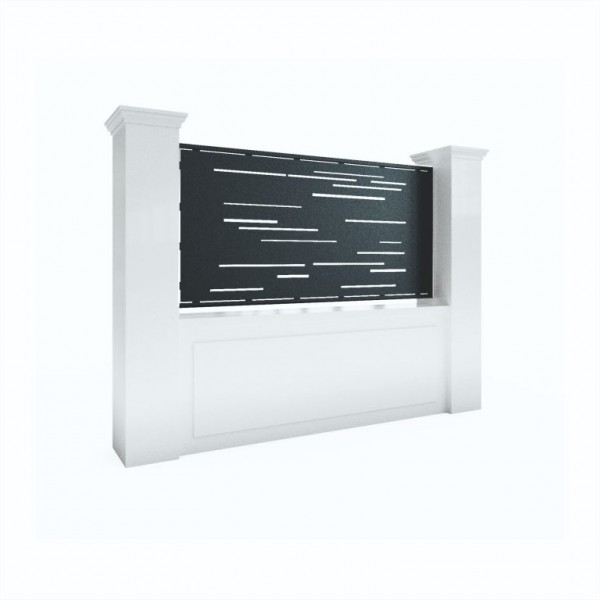 Panou gard tabla decupata , model liniar 200x120cm