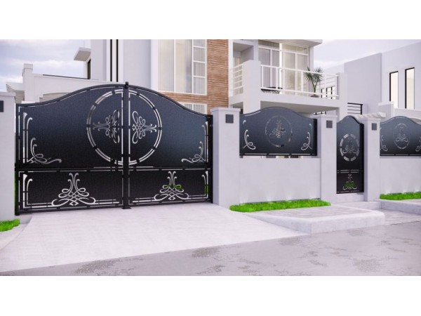 Porti metalice tabla decupata model lira 450x200 cm Porti metalice tabla decupata model lira 450x200 cm